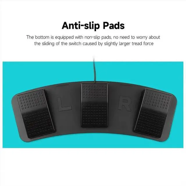 Main image of FS23-PM USB Triple Foot Switch Multifunctional Customized Foot Pedal Mechanical Switch for Image Acquisition Music Game