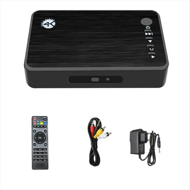 Alt view image 2 of 3 - 4K Ultra HD Media Player for Car TV SD MMC RMVB MP3 USB External HDD U Disk MultiMedia Media Player Box EU PLUG