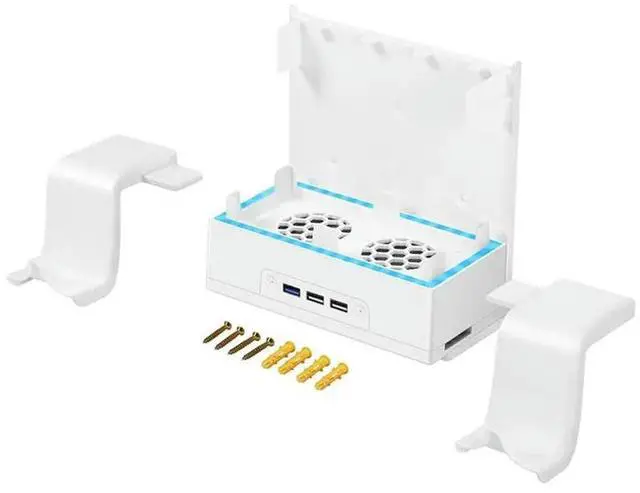 Alt view image 3 of 3 - For Wall Mounted Dock Mount Supporter Cooling Base Dock Mount Supporter Cooling Heat Dissipation Bracket