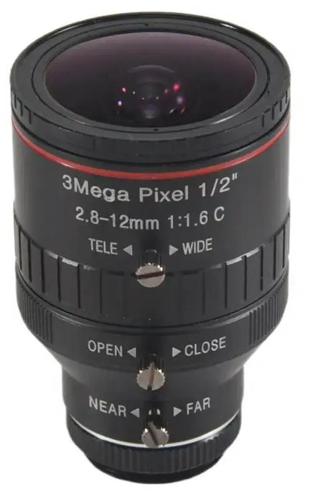 Main image of Industrial Lens Manual Iris Zoom 2.8-12Mm 3MP C Mount Lens CCTV LENS Camera Accessories