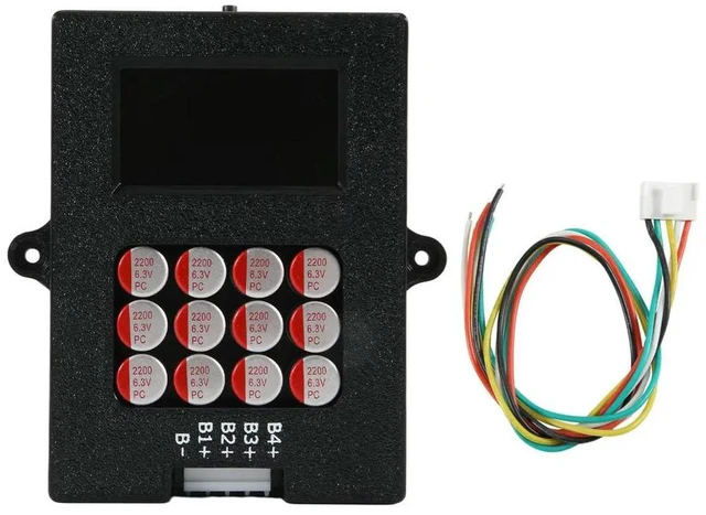 Alt view image 2 of 3 - 5A Lipo/Lifepo4 Active Balancer 4s with Voltage Dispaly 12V Lithium Transfer Active Equalizer