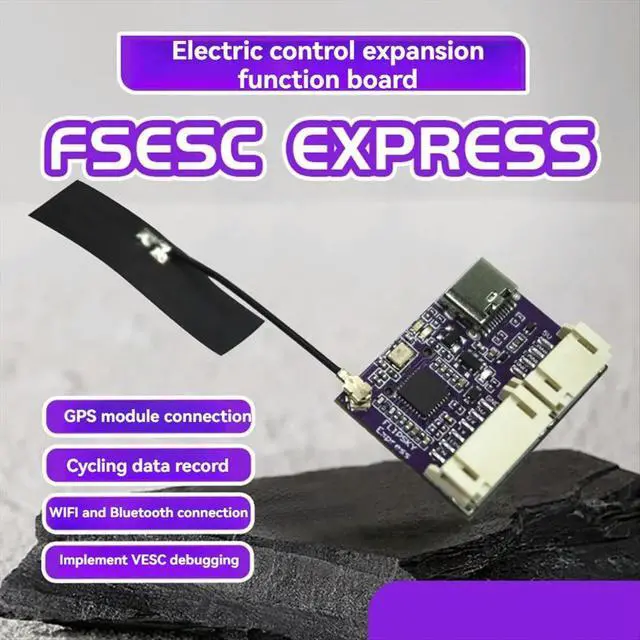 Alt view image 3 of 3 - FSESC EXPRESS ESC Expansion Board+GPS Module+Memory Card Supports +Bluetooth GPS Positioning Data Recorder