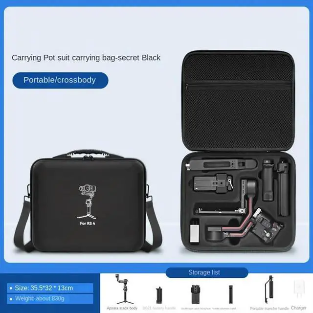 Alt view image 2 of 3 - Anti-Pressure Box Hardshell Carrying Case Suitcase for 4 Gimbal Stabilizer Grey