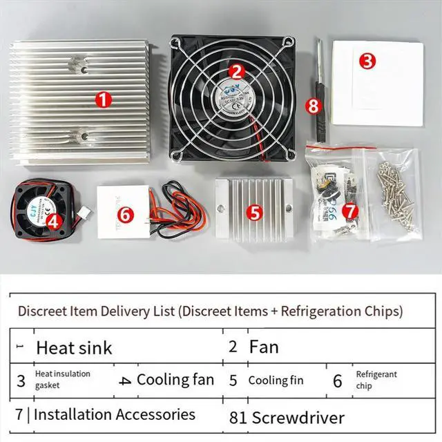 Main image of Micro-Refrigerator DIY Electronic Kit Semiconductor, Refrigeration Power Supply Mini Refrigerator