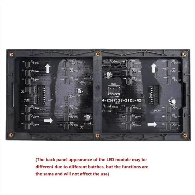 Main image of 2Pcs P4 LED Screen Panel Module 256x128mm 64x32 Pixels 1/16 Scan Indoor SMD RGB Full Color P4 LED Display Panel Module