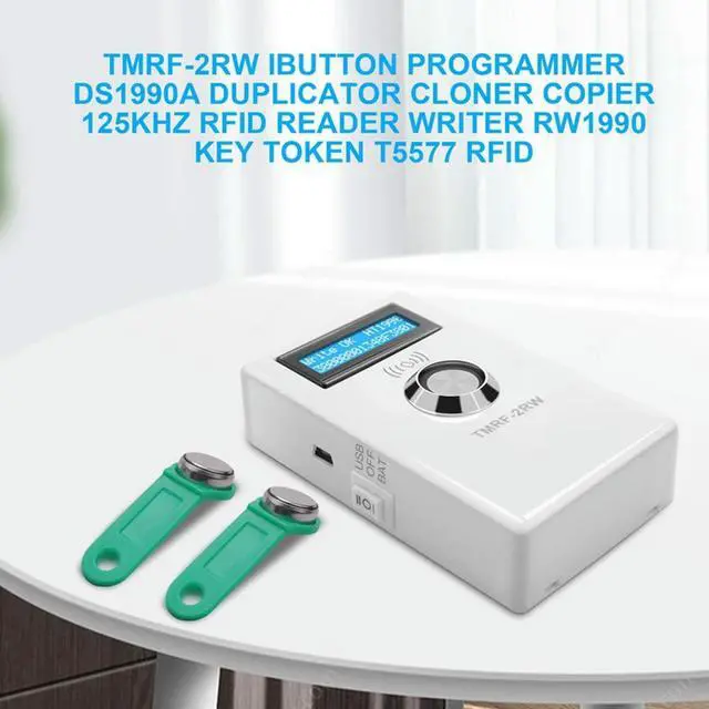 Alt view image 2 of 3 - TMRF-2RW Ibutton Programmer DS1990A Duplicator Cloner Copier 125Khz RFID Reader Writer RW1990 Key T5577 RFID