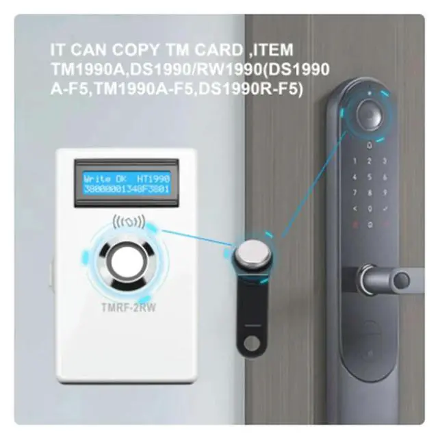 Alt view image 3 of 3 - TMRF-2RW Ibutton Programmer DS1990A Duplicator Cloner Copier 125Khz RFID Reader Writer RW1990 Key T5577 RFID
