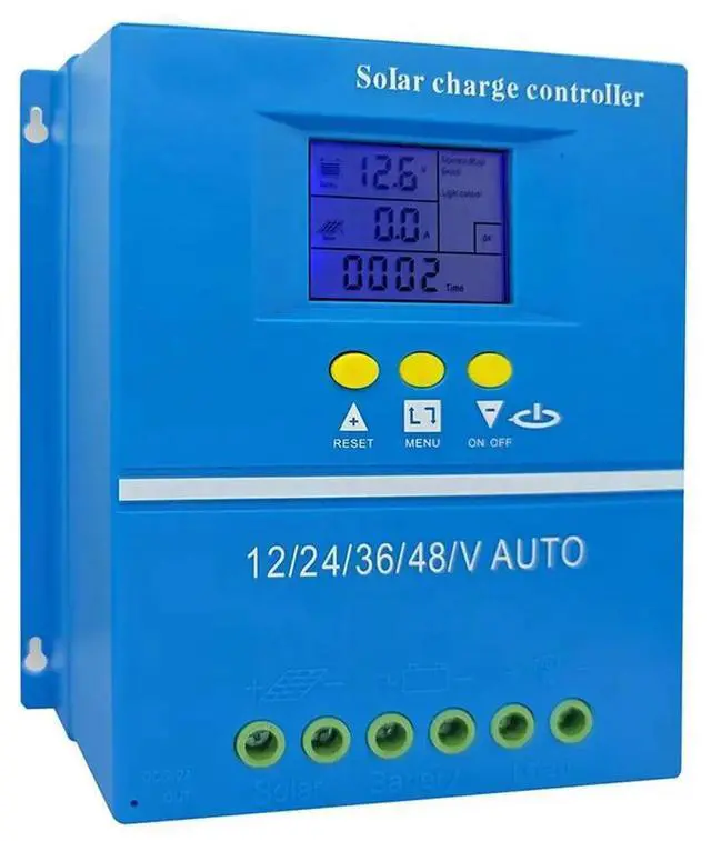 Alt view image 2 of 3 - Solar Charge Controller 100A for 12V 24V 36V 48V Systems, Multi-Type Support, LCD Display
