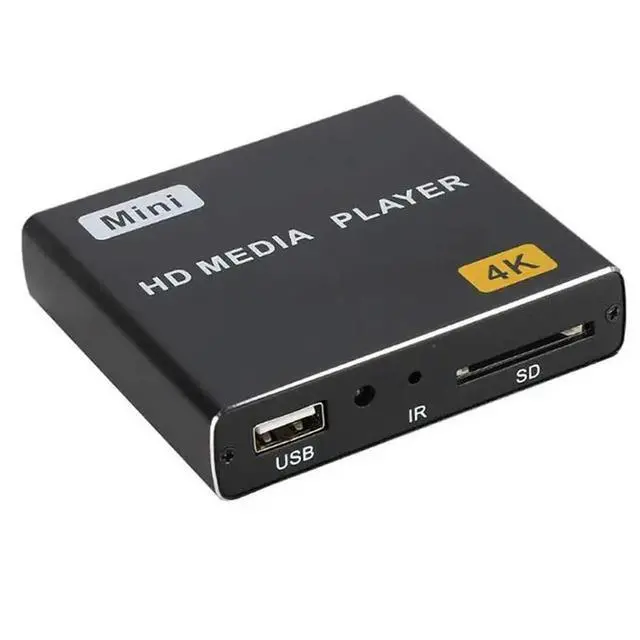 Alt view image 2 of 3 - Mini 4K HDD Media Player 1080P Horizontal and Vertical Digital Video Player with USB Drive/SD Cards EU Plug