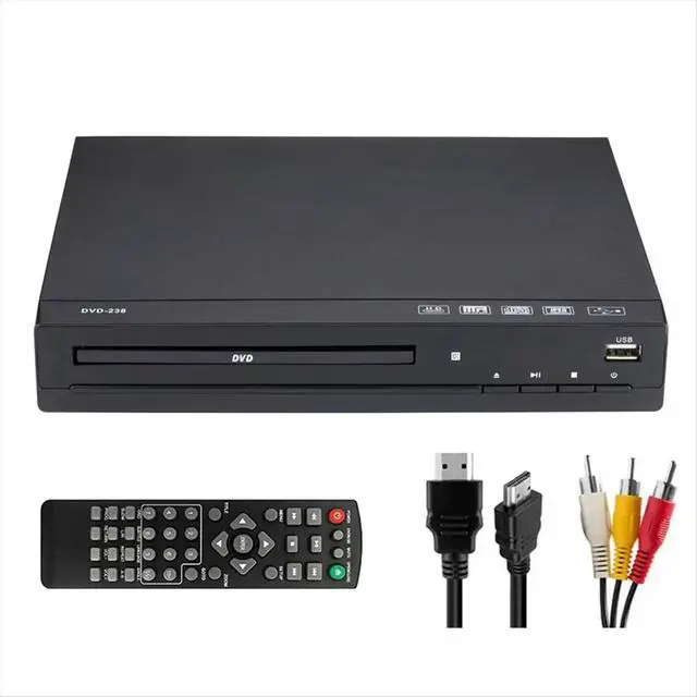 Alt view image 2 of 3 - DVD Player M238 HD 1080P Disc Player with Remote Control Support USB MP3 MP4 Home DVD Player for TV Projectors Eu Plug