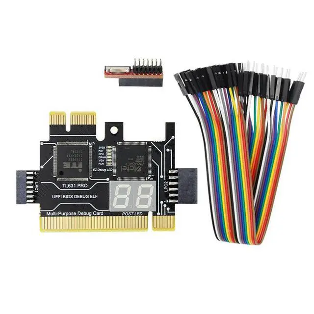 Alt view image 3 of 3 - TL631 PRO Universal Laptop PCI Diagnose Card PC PCI-E Mini LPC Motherboard Diagnostic Analyzer Tester Debug Cards