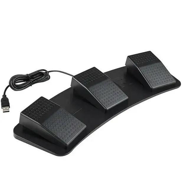 Alt view image 2 of 3 - USB Triple Foot Switcher Controller Key Customized Keyboard Gaming Multimedia Action Pedal for Computer