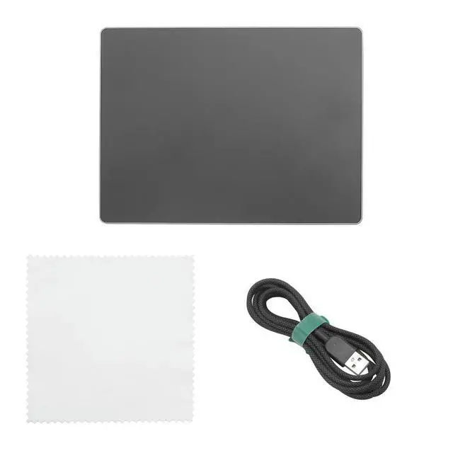 Alt view image 2 of 3 - USB Wired Multi-Touch Trackpad Slim Touchpad Mouse for Window Desktop/Laptop/Notebook Computer PC Black