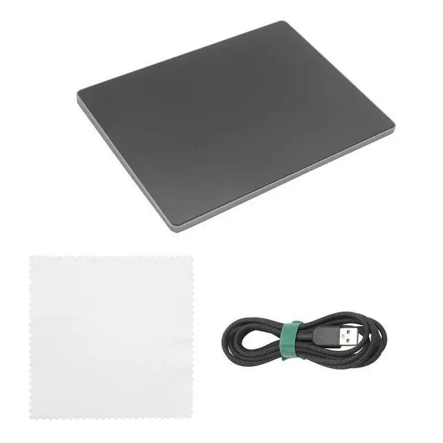 Alt view image 3 of 3 - USB Wired Multi-Touch Trackpad Slim Touchpad Mouse for Window Desktop/Laptop/Notebook Computer PC Black