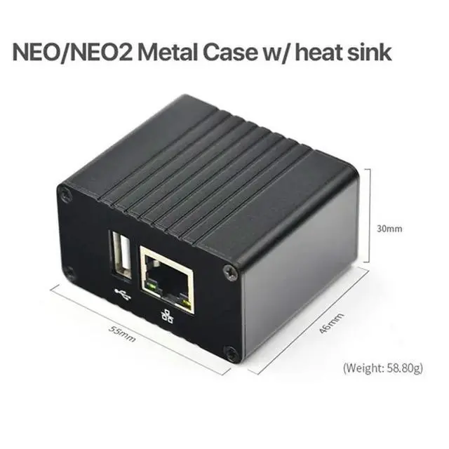 Alt view image 3 of 3 - For NEO Development Board+Heat Sink+l Case Kit Allwinner H3 Quad Core 512MB RAM Openwrt/LEDE Complete Machine