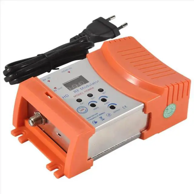 Alt view image 3 of 3 - HDM68 Modulator Digital Modulator AV to Converter VHF UHF PAL/NTSC Standard Modulator EU Plug