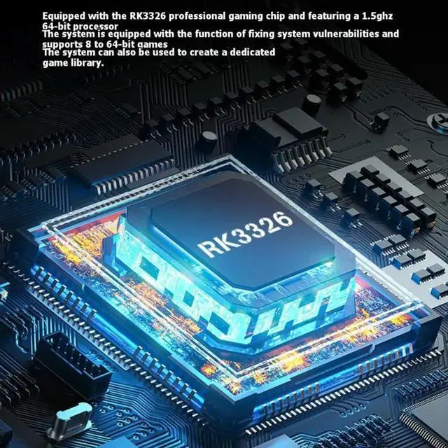 Alt view image 3 of 3 - RF40H Handheld Video Game Console 4.0-Inch IPS Screen 128GB Open Source Retro Gaming Device Supports 30+ Emula