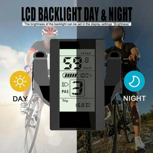 Main image of Black Ebike Display 800S for BBS01 BBS02 HD Midder Motor Package Includes 1 Display