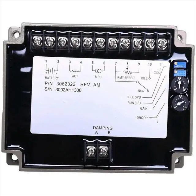Alt view image 2 of 3 - 3062322 Generator Speed Controller Speed Stabilizer Electric Governor Engine Control Circuit Board Module Genset Part