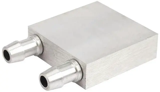 Alt view image 3 of 3 - 4X Primary Aluminum Alloy Water Cooling Block 40X40mm For Liquid Water Cooler Heat Sink System Silver Use