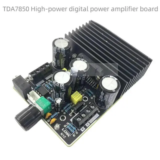 Alt view image 3 of 4 - 1Pcs TDA7850 High-power digital power amplifier board Class AB Vehicle power amplifier module 2.1 channel 80Wx2+120W dc9-18V