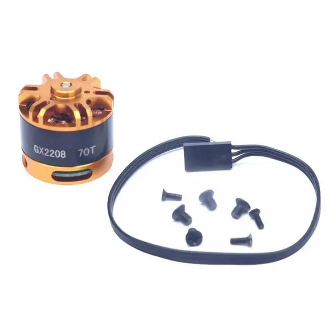 Alt view image 2 of 2 - GX2208 GX2208-70T 7.4V-12V mini wheel foot brushless motor