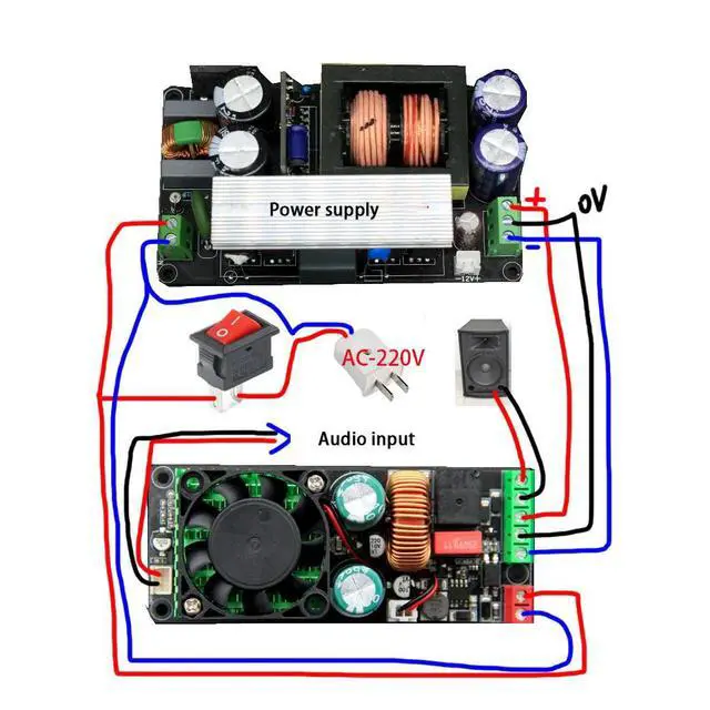 Alt view image 6 of 6 - Nvarcher HIFI Mono 500W Digital Amplifier Class D Audio moudle With Speaker Protection Better Than LM3886 IRS2092S