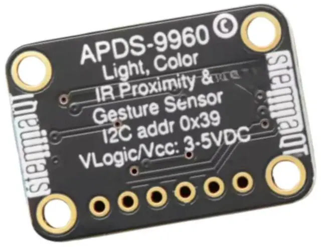 Alt view image 4 of 4 - (1Pcs) APDS9960 APDS-9960 I2C 3-5V Proximity/Illumination/Gesture Sensor Module - STEMMA QT/Qwiic