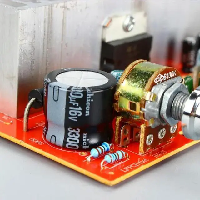 Alt view image 3 of 6 - TDA7377 DC12V 40W Car DIY Stereo Dual Channel Amplifier Board Finished Product