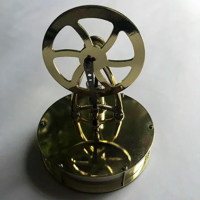 Alt view image 2 of 6 - 1 Piece Low Temperature Stirling Engine Assembled Electricity Generator Heat Experiment Physical Gold Generator Model