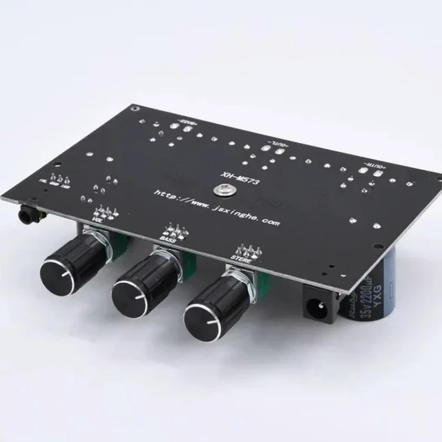 Alt view image 3 of 6 - XH-M573 High Power 2.1 Channel TPA3116D2 Digital Amplifier Board 80W+80W