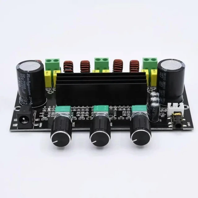 Alt view image 2 of 6 - XH-M573 High Power 2.1 Channel TPA3116D2 Digital Amplifier Board 80W+80W