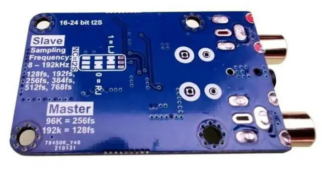 Alt view image 2 of 6 - DLHiFi I2S ADC HiFi Audio Acquisition Card Module WM8782S Master-Slave Mode Development Board 24BIT