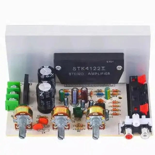 Alt view image 3 of 3 - DX-0408 2.0 Channel STK Thick Film Series Amplifier Board (No Need to Connect 3.96 Power Cable)