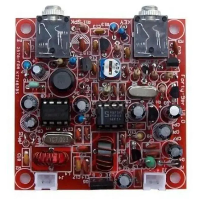 Alt view image 2 of 3 - Forty-9er 3W Kit CW Telegraph Shortwave Radio Station 7.023MHz
