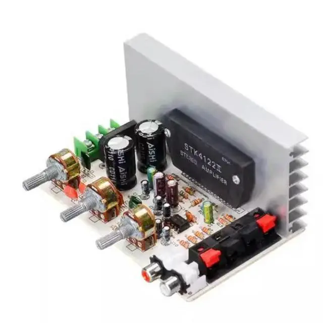 Alt view image 2 of 3 - DX-0408 2.0 Channel STK Thick Film Series Amplifier Board (No Need to Connect 3.96 Power Cable)