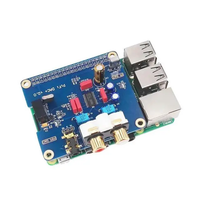 Alt view image 3 of 3 - Gold-plated Version Raspberry Pi Dedicated HIFI DAC+Sound Card I2S Interface pifi DAC PCM5122 Chip