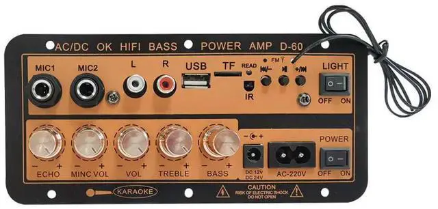 Main image of Cross-Border Hot-Selling Digital Bluetooth Car Amplifier Board Card USB Karaoke Microphone MIC with Reverb