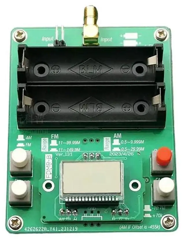 Main image of 3610 Radio Backlight Screen Frequency Meter Amateur Radio Broadcast Enthusiast DIY Electronic Handmade