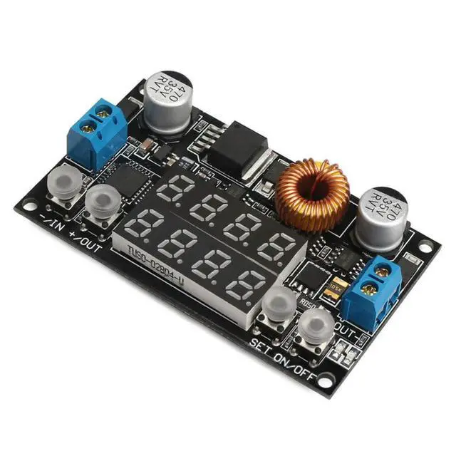 Alt view image 2 of 3 - 30W voltage and current dual digital display DC step-down power supply 5V-32V to 0-30V12V19V adjustable 5A