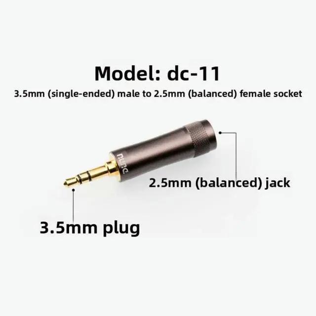 Alt view image 3 of 3 - Dakine 4.4mm Balanced to 2.5mm to 3.5mm Headphone Adapter Single-Ended Audio Player Converter Female to Male