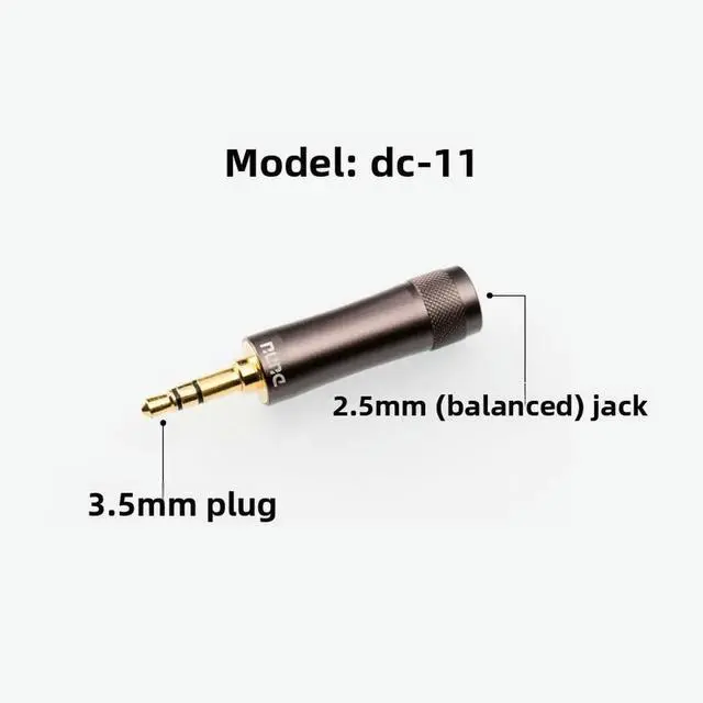 Alt view image 2 of 3 - Dakine 4.4mm Balanced to 2.5mm to 3.5mm Headphone Adapter Single-Ended Audio Player Converter Female to Male