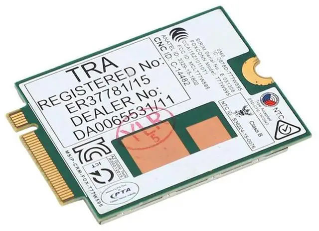 Alt view image 2 of 3 - 6X Lt4120 X5 LTE T77W595 796928-001 4G WWAN M.2 150Mbps LTE Modem For Elite X2 840 850 G3 640 650 645 G2 Green