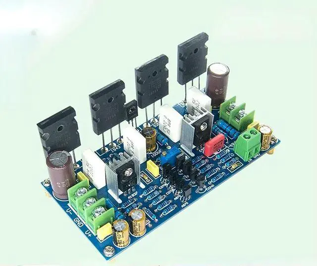 Alt view image 2 of 3 - Nvarcher pair of tube 1943 + 5200 Amplifier board Mono 200W Finished Product