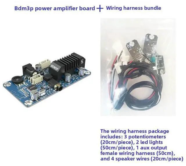 Main image of BDM3P Bluetooth 5.3 Amplifier TPA3116 Stereo 2X50W Speaker Electric Car Speaker DSP Tuning