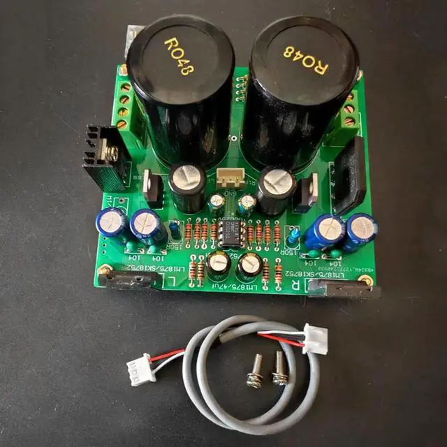 Alt view image 2 of 3 - JRC5532+SK18752 HIFI level fever amplifier board with front-end and speaker protection finished board