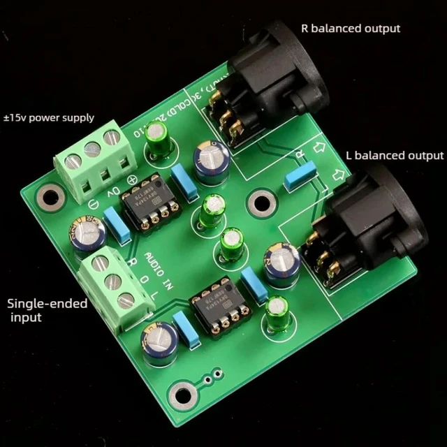 Alt view image 3 of 3 - DRV134PA dual channel single-ended to balance board