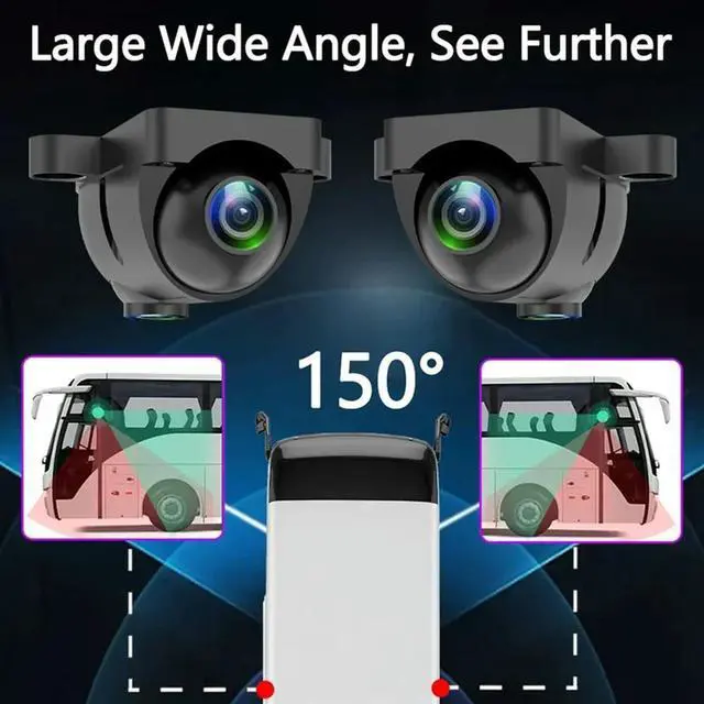Main image of 1080P Side View AHD Camera 12V Starlight Night Vision WDR DNR Camera IP68 Vehicle Reverse Surveillance Camera