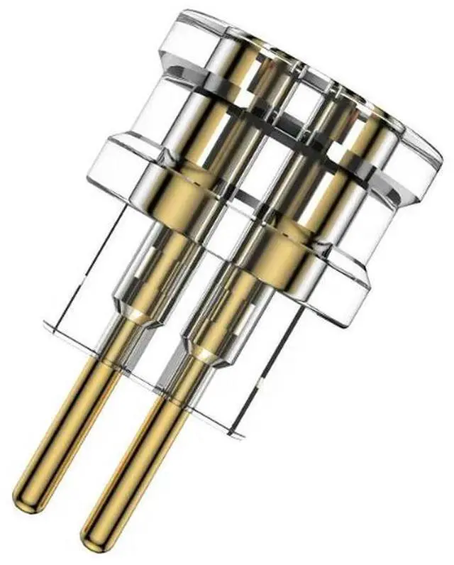 Alt view image 3 of 3 - 0.78 Flat to 0.78 Grooved 0.78mm 2pin Headphone Pin Adapter Gold-plated Upgrade Cable Plug