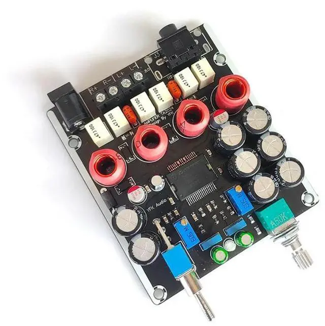 Alt view image 2 of 3 - TA2024 Digital Amplifier Board Dual Channel 15W*2 Hollow Inductor Audiophile Grade Class T Full Range Amplifier DC12V